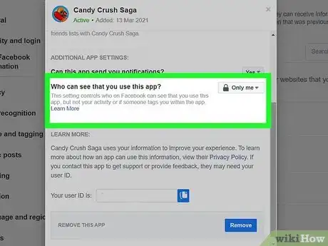 Image titled Stop Candy Crush from Posting to Facebook Step 16