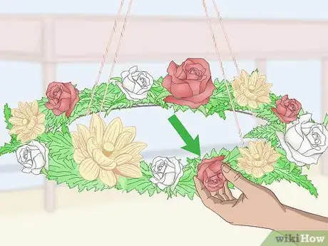 Image titled Make a Hanging Flower Chandelier Step 6