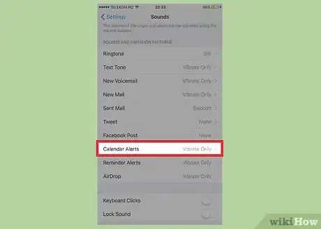 Image titled Change the Calendar Alert Sound on an iPhone Step 3