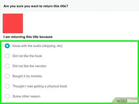 Image titled Return or Exchange a Book on Audible Step 12