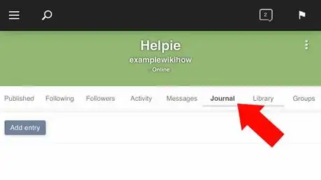 Image titled Add an Entry to Your Journal on Quotev Step 4.png