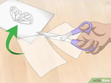 Image titled Make Butterflies for Cake Decorating Step 2