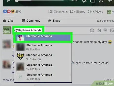 Image titled Tag People on Facebook Step 8