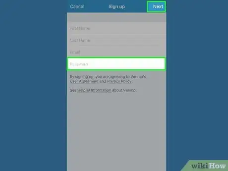 Image titled Create a Venmo Account on iPhone or iPad Step 7