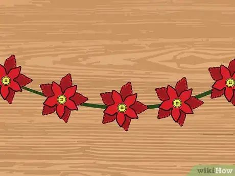 Image titled Make a Poinsettia Garland Step 25