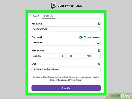 Image titled Join Twitch on PC or Mac Step 9