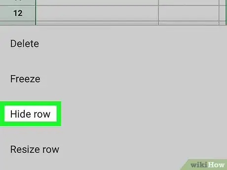 Image titled Hide Rows on Google Sheets on Android Step 5