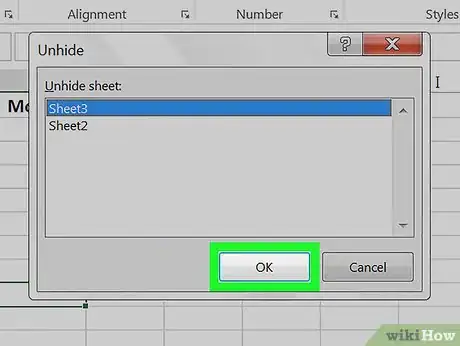Image titled Unhide Multiple Sheets in Excel Step 5