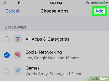 Image titled Set Screen Time Limits for Apps on iPhone or iPad Step 14