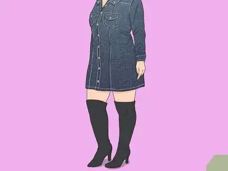 Image titled Style a Denim Dress for Fall Step 13