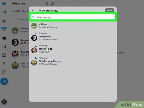 Image titled Send a Private Message on Twitter Step 11