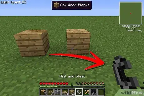 Image titled Make a Wooden House in Minecraft That Won't Burn Down Step 6