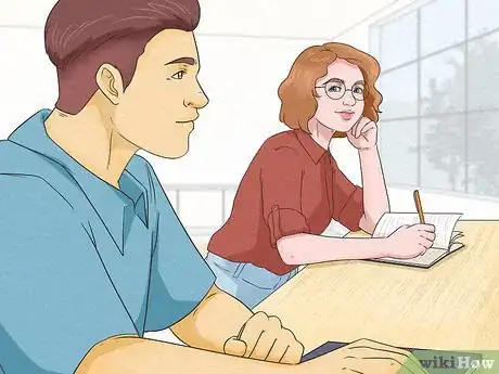 Image titled Tell if a Nerdy Girl Likes You Step 1