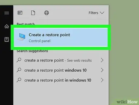 Image titled Create a System Restore Point Step 3