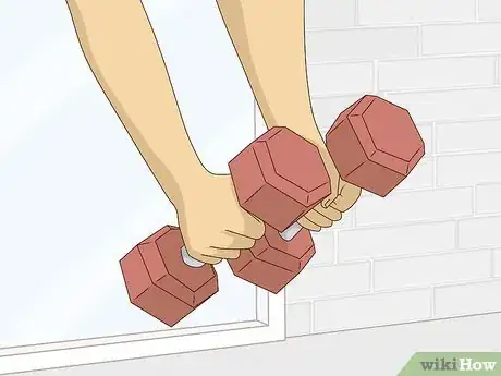 Image titled Do a Front Dumbbell Raise Step 1