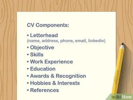 Image titled Write a CV (Curriculum Vitae) Step 1