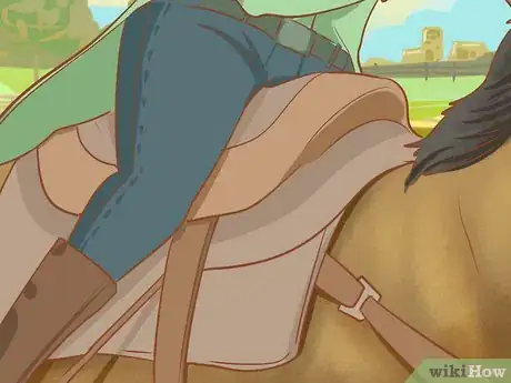 Image titled Not Fall Off a Horse Step 1