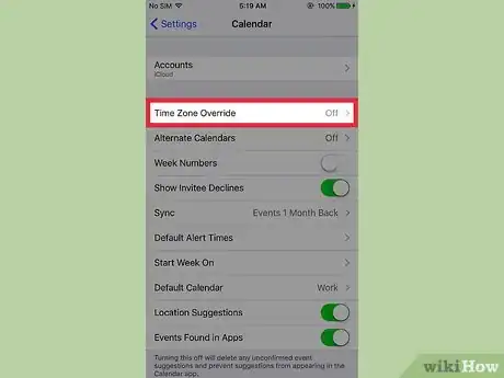 Image titled Override Time Zones on an iPhone Calendar Step 3