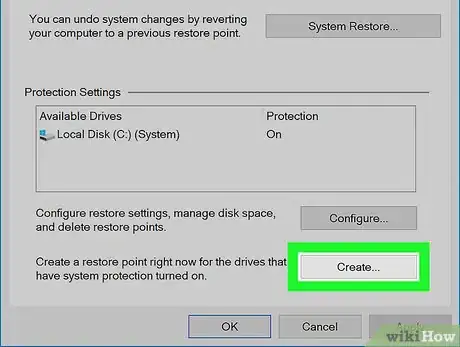 Image titled Create a System Restore Point Step 4