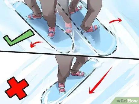 Image titled Snowboard Straight Without Catching an Edge Step 4