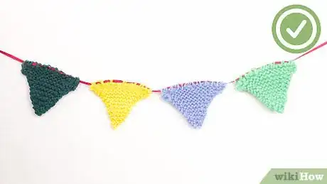 Image titled Knit Bunting Triangles Step 14