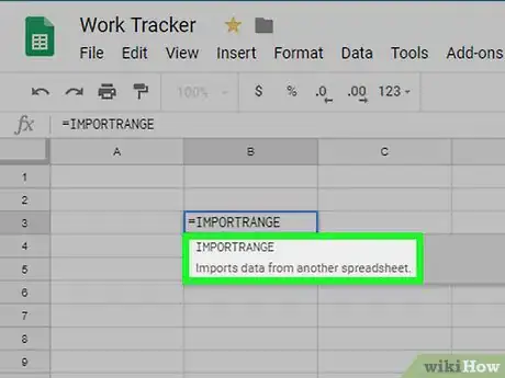 Image titled Use Importrange on Google Sheets on PC or Mac Step 13