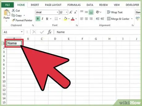 Image titled Calculate Age on Excel Step 1