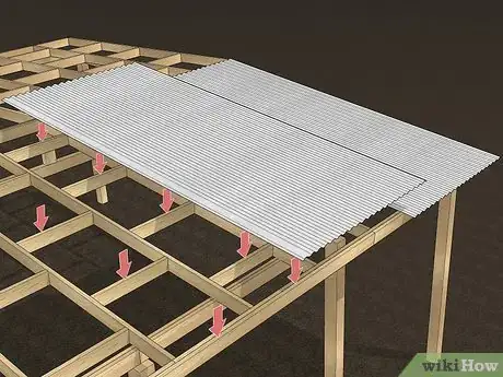 Image titled Install Corrugated Roofing Step 3