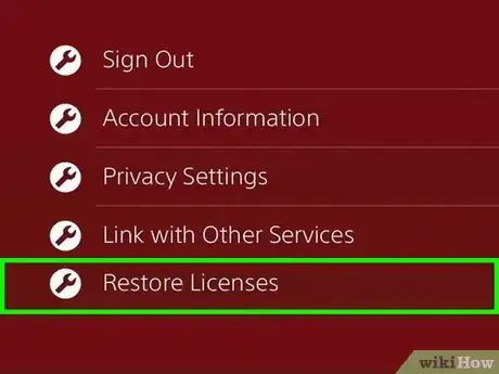 Image titled Restore Licenses on PS4 Step 3