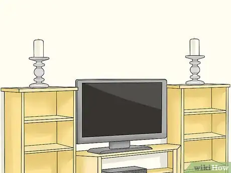 Image titled Decorate Entertainment Center Shelves Step 11