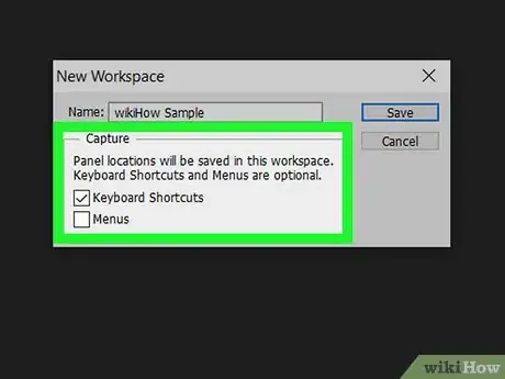 Image titled Save a Workspace in Photoshop Step 5
