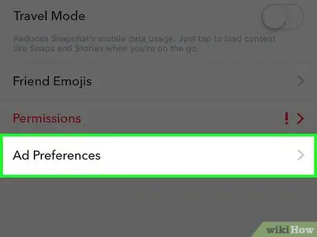 Image titled Stop Targeted Ads on Snapchat Step 5