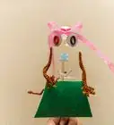 Make a Puppet with an Empty Bottle and a Broom Stick