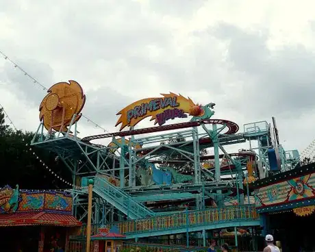 Image titled Primeval Whirl Rollercoaster
