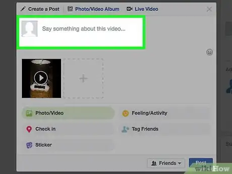 Image titled Upload a Video on Facebook Step 11
