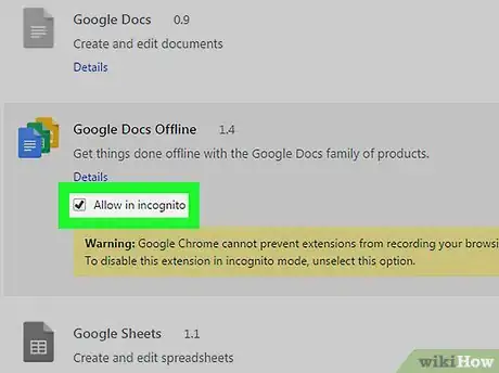 Image titled Enable Extensions in Chrome's Incognito Mode Step 6