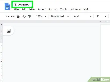 Image titled Make a Brochure Using Google Docs Step 13
