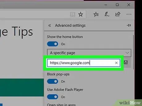 Image titled Change Your Homepage in Microsoft Edge Step 6