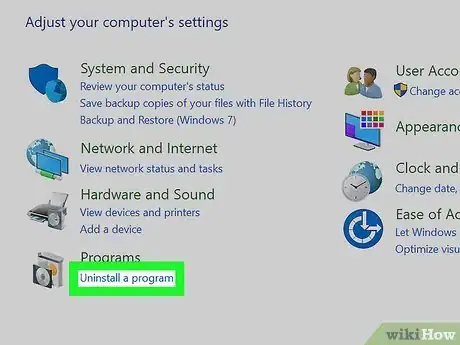 Image titled Uninstall a Program Step 2