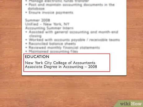 Image titled Write a CV for an Accounting Assistant Step 5