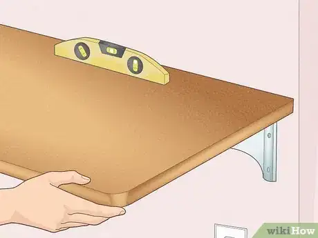 Image titled Build an Affordable Floating Desk Step 13