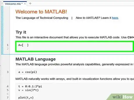 Image titled Define, Add, and Subtract Matrices in MATLAB Step 5