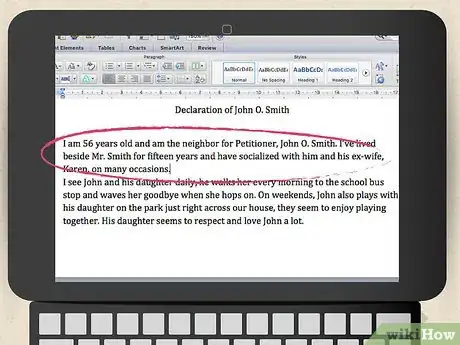 Image titled Write a Family Law Declaration in Washington State Step 9