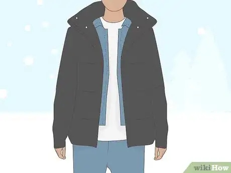 Image titled Wear a Denim Jacket in Winter Step 9