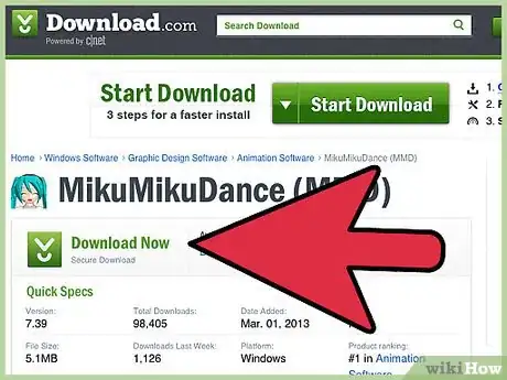 Image titled Make a MikuMikuDance Series With Pictures Step 1