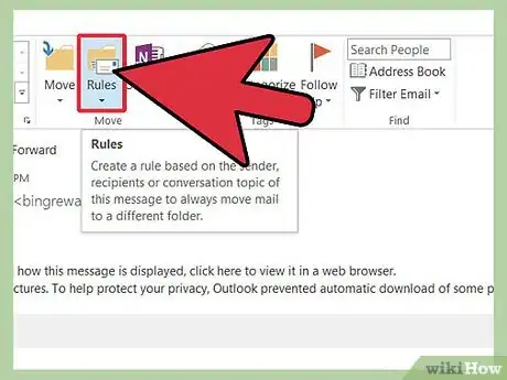 Image titled Manage Email Using Microsoft Outlook Rules Step 2