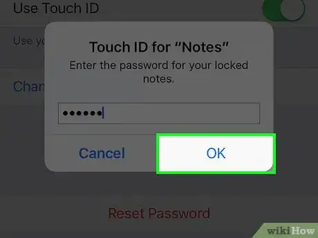 Image titled Use Touch ID for Locked Notes on an iPhone Step 6