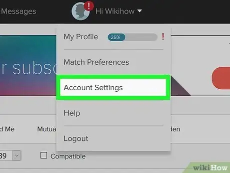 Image titled Reset an eHarmony Profile on PC or Mac Step 8