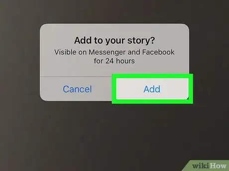 Image titled Turn Off Audio of a Facebook Messenger My Day Story on iPhone or iPad Step 6