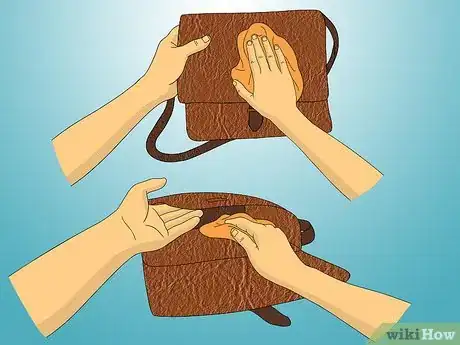 Image titled Remove Smell from an Old Leather Bag Step 1